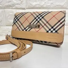 【BURBERRY BLUE LABEL】ノバチェック　ミニショルダーバッグ