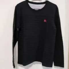 【値下げ】【古着】バーバリーブラックレーベル長袖TシャツM　日本製
