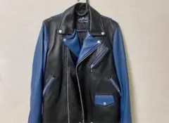 ラトルトラップ ライダースジャケット Sサイズ 青 ブルー