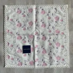 MARIO VALENTINO タオルハンカチ 花柄刺繍