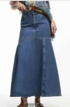 ZARA デニム ロング　マーメイドスカート