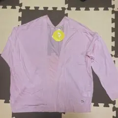 アーノルドパーマー 薄ピンク　オープンフロントカーディガン　M