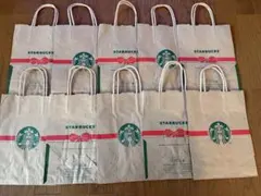 ★スターバックス クリスマス限定 紙製ショッピングバッグ 10枚セット☆