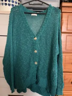 earth music&ecology ターコイズ カーディガン