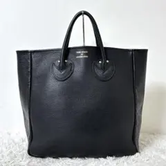 ヤングアンドオルセン レザー トートバッグ M シボ革 本革 A4可 ブラック