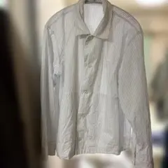 無印良品Labo ストライプシャツ M 両ポケット
