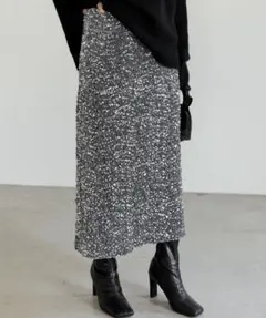 スパンコール ロングスカート