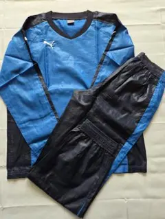 Puma ピステ・ウィンドブレーカー 青/黒　150