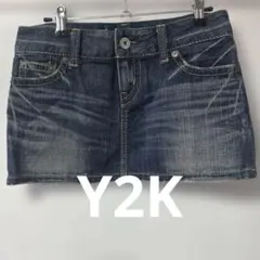 【美シルエット】MOUSSY マウジー デニムミニスカート Y2K