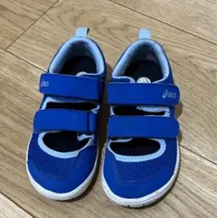 asics アシックス　キッズ　サンダル　青　17.0センチのサムネイル