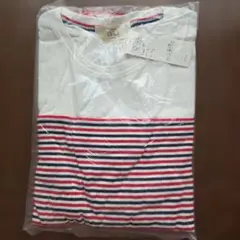ikka マリン切替ボーダーTシャツ