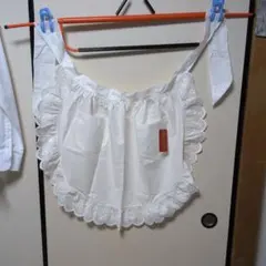 か*り様 KENZO フリル付きホワイトエプロン