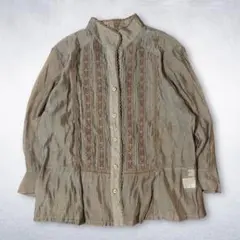 vintage レースデザイン 長袖ブラウス フェアリー Y2K レディース古着