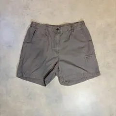 90s 00s Wool rich ショーツ ライトグレー Sのサムネイル
