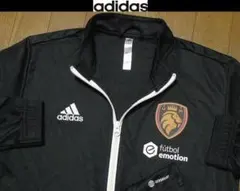 M-L日本サイズ位アディダスUS限定美品特注長袖ストレッチ ジャージ ジャケット