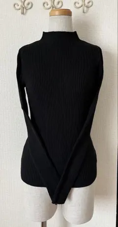 SHEIN 無地ハイネックセーター黒色