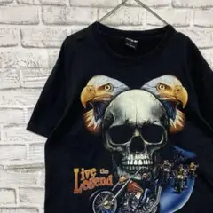 ユーロ古着ヴィンテージTシャツ！ブラック半袖L 0507