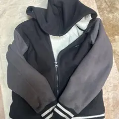 フード付きパーカー サイズ140 黒とグレー