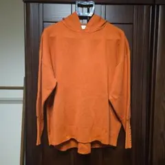 Golden Bear フード付きオレンジニット L