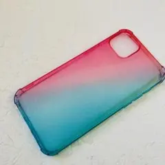 iPhone 14 Plus 用 ケース クリア シリコン グラデーション色