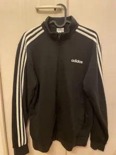adidas ブラックジャージ J/Lサイズ