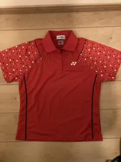 YONEX 赤 ポロシャツ ドット柄