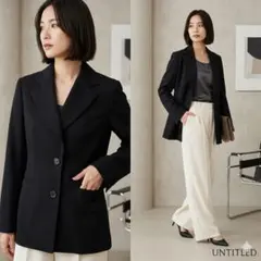 UNTITLED アンタイトル【9】テーラードジャケット 黒 フォーマル M