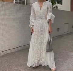 AMERI MEDI EMBROIDERY TULLE LACE DRESSのサムネイル