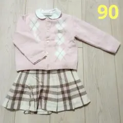 BURBERRY ピンク 90 女の子 3点セット