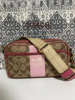 正規品　COACH コーチ　希少カラー　ピンク　レザーバッグ　13961 正規品 COACH コーチ 希少カラー ピンク レザーバッグ 13961
