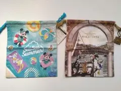 ディズニーリゾート 巾着 きんちゃく 2点のサムネイル