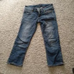 バーバリーブルーレーベル デニム ジーンズ ノバチェック　24　M相当