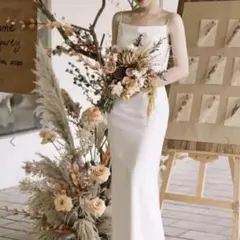 ウェディングドレス　前撮り　ソフトマーメイド　スレンダーライン　結婚式　Mのサムネイル