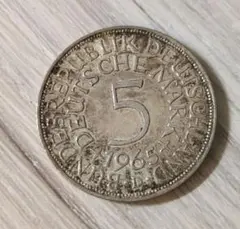 6036. 1951年 ドイツ 西ドイツ 5マルク 銀貨 - メルカリ