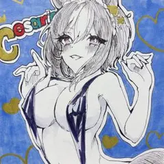 ウマ娘 シーザリオ ファンアート 水着