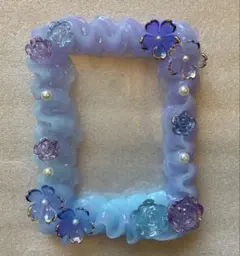 【即日発送】ホイップデコ　トレカケース クリヤー　紫＆水色