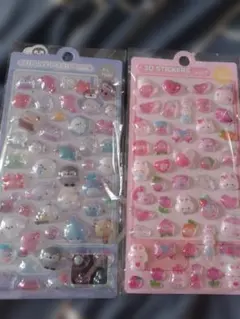 3Dステッカー 2シートセット　ボンボンドロップ⑦