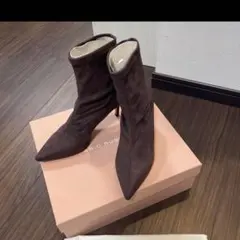 FABIO RUSCONI ブラウン スエード ブーツ