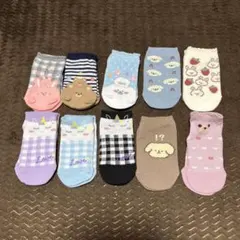 女の子ソックスまとめ売り10足セット アニマル　ユニコーン15〜20 ㎝