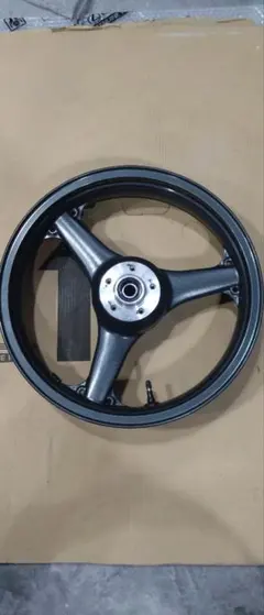 送料無料！NSR50 後期型リアホイール 黒 自家塗装品 色ムラ、傷あり