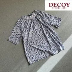美品 DECOY 花柄 リバティ 五分袖 トップス カットソー