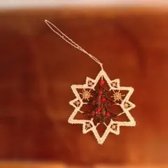 クリスマスツリー 刺繍オーナメントのサムネイル