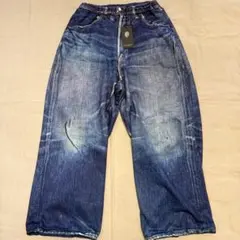 トーキング アバウト ジ アブストラクション転写デニムプリント ワイド