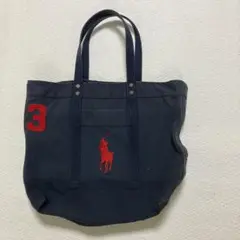 Ralph Lauren ネイビー トートバッグ