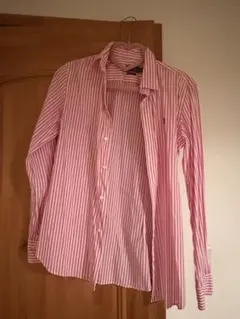 ラルフローレン　ピンク　ストライプ　シャツ