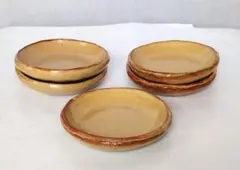 【未使用】菓子皿5枚セット　銘々皿　小皿　和食器　陶器　和菓子