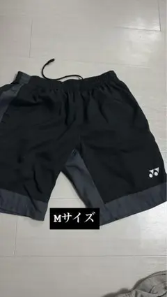 ヨネックス Mサイズ ショートパンツ 黒/グレー