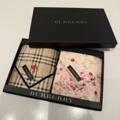 バーバリー BURBERRY ハンカチ スカーフ ギフト 箱付き 新品未使用