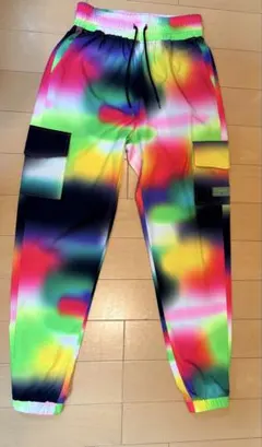 Zumba カラフルジョガーパンツ XS zumba ウェア ジョガーパンツ カーゴパンツ レインボー サイズs 正規品