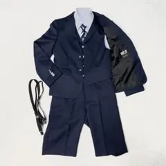 まっちゃ様専用　ワンダーファクトリー 男子 フォーマル 7点ネイビー 130